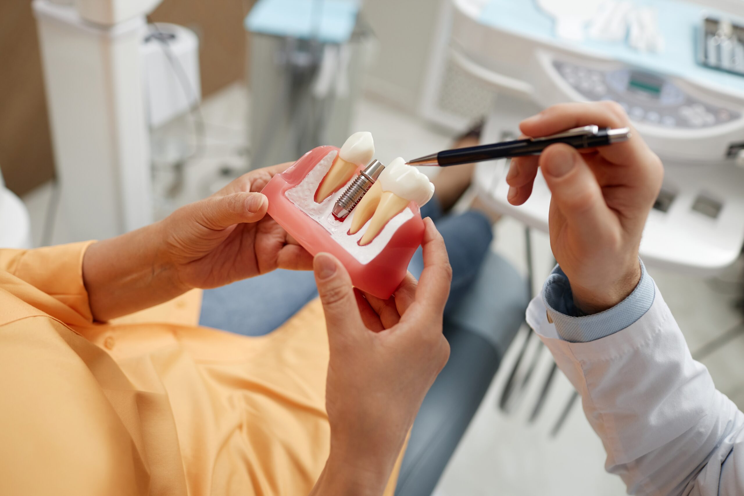 Dental Tools in a Sterile Tray with Tooth Extractions